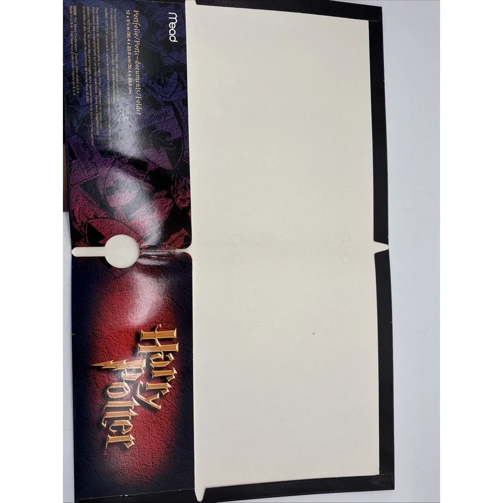 Mead Harry Potter Portfolio Pocket Folder Lot of 2 Vintage